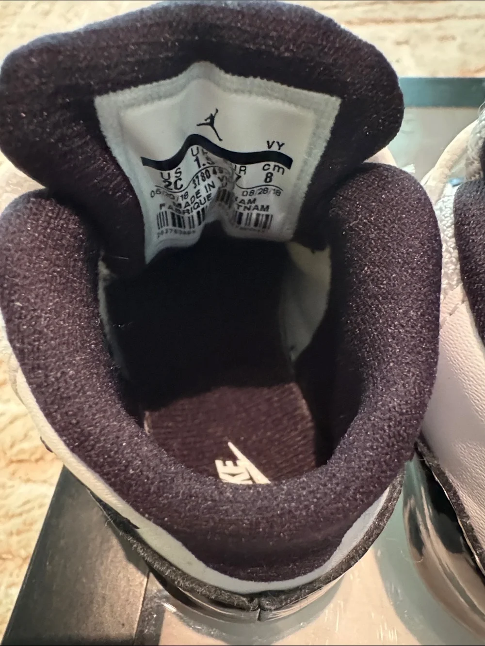 Retro Jordan Concord 11’s Crib Booties